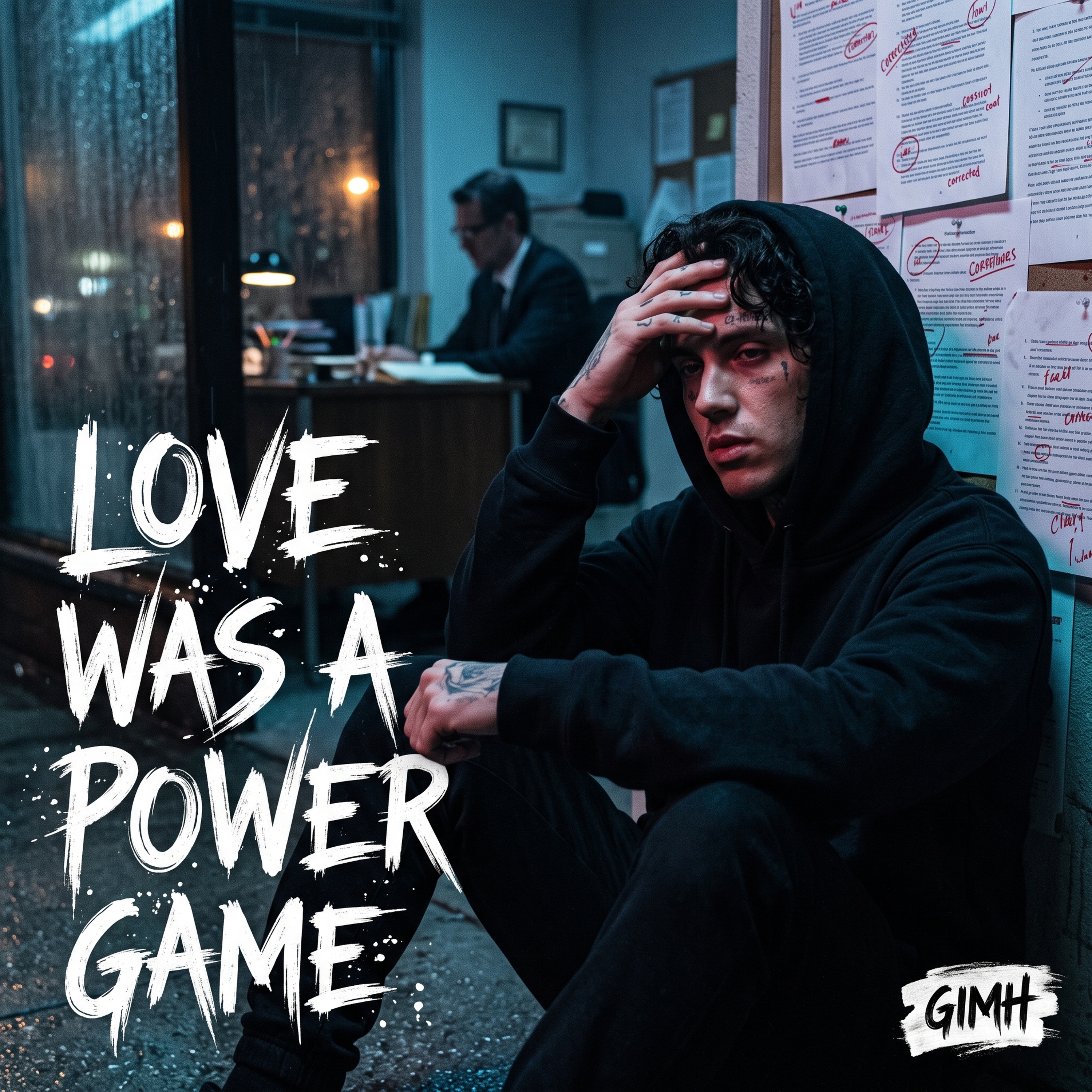 Songs for when cold people always win Ghost in my hoodie listener lane artwork