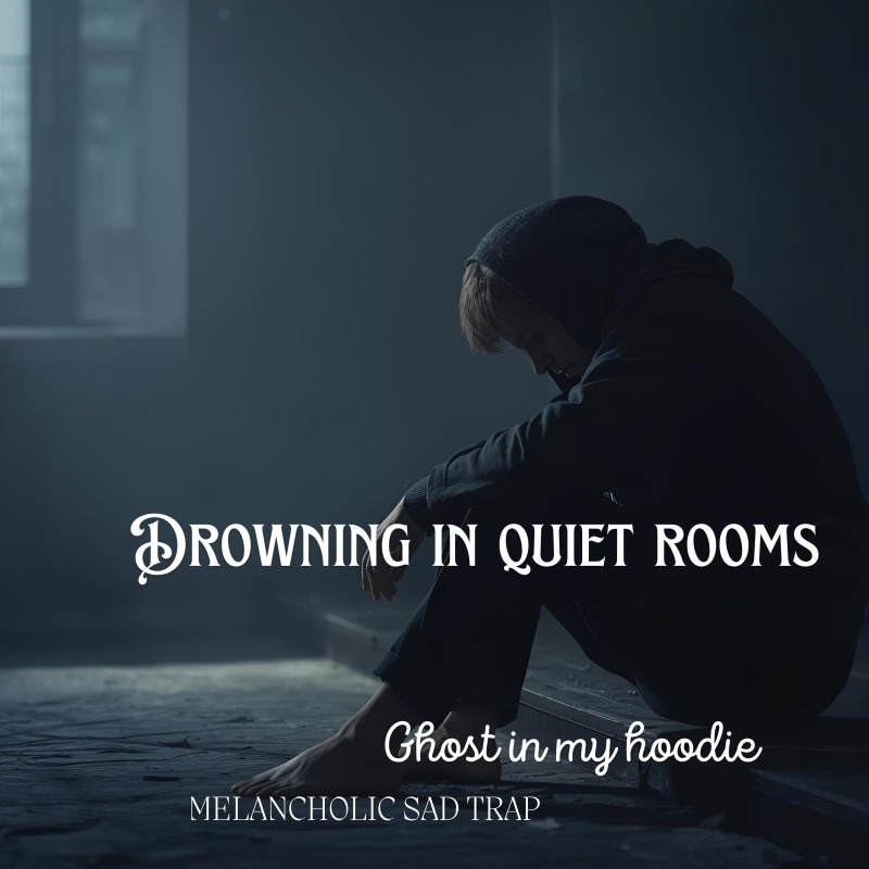 Drowning in Quiet Rooms official video artwork by Ghost in my hoodie