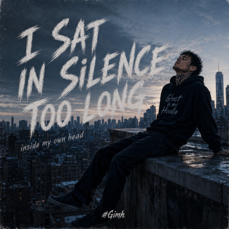 I Sat In Silence Too Long cover art by Ghost in my hoodie
