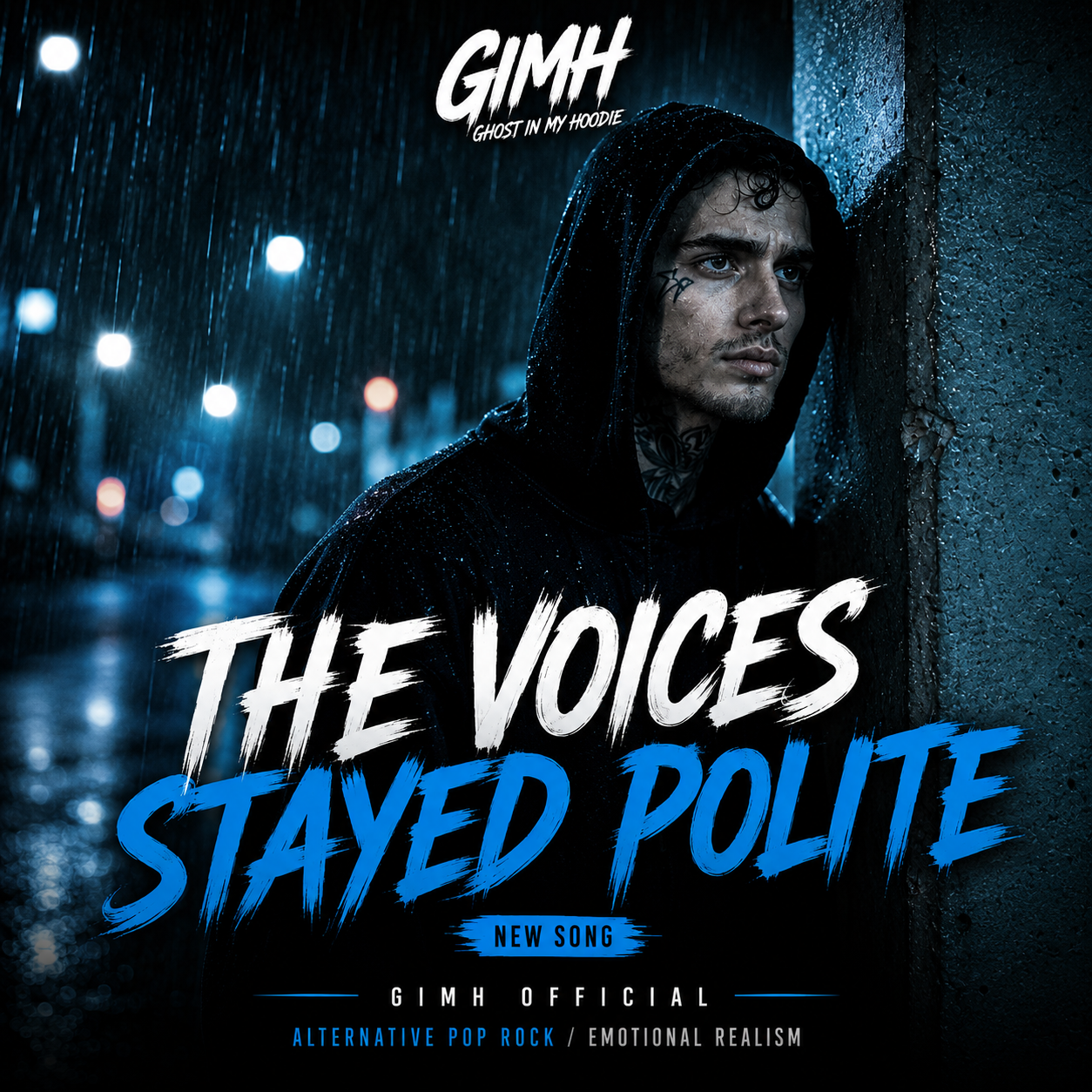My Voice Stayed Polite cover art by Ghost in my hoodie